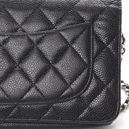 Chanel Caviar Quilted Wallet On Chain WOC Black 11 of 14
