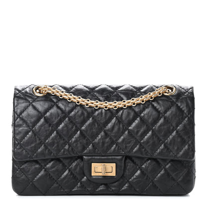 Chanel Aged Calfskin Quilted 2.55 Reissue 225 Flap Black 1 of 9