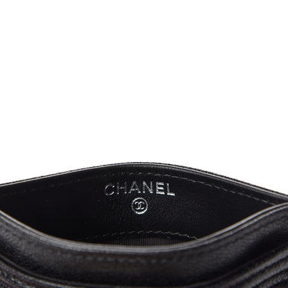 Chanel Caviar Quilted Boy Card Holder Black 7 of 10