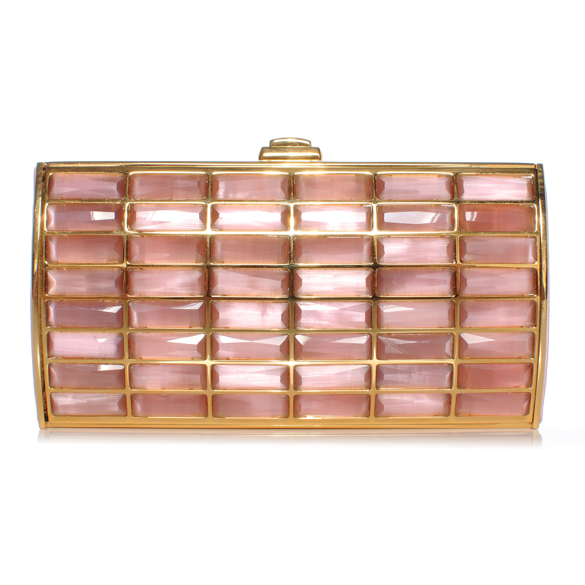 Judith Leiber Crystal Goddess Clutch Pink 1 of 6