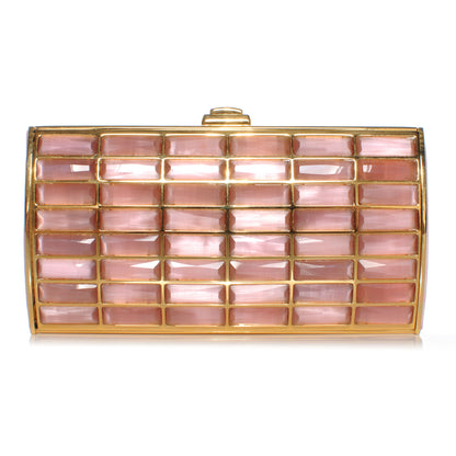 Judith Leiber Crystal Goddess Clutch Pink 1 of 6