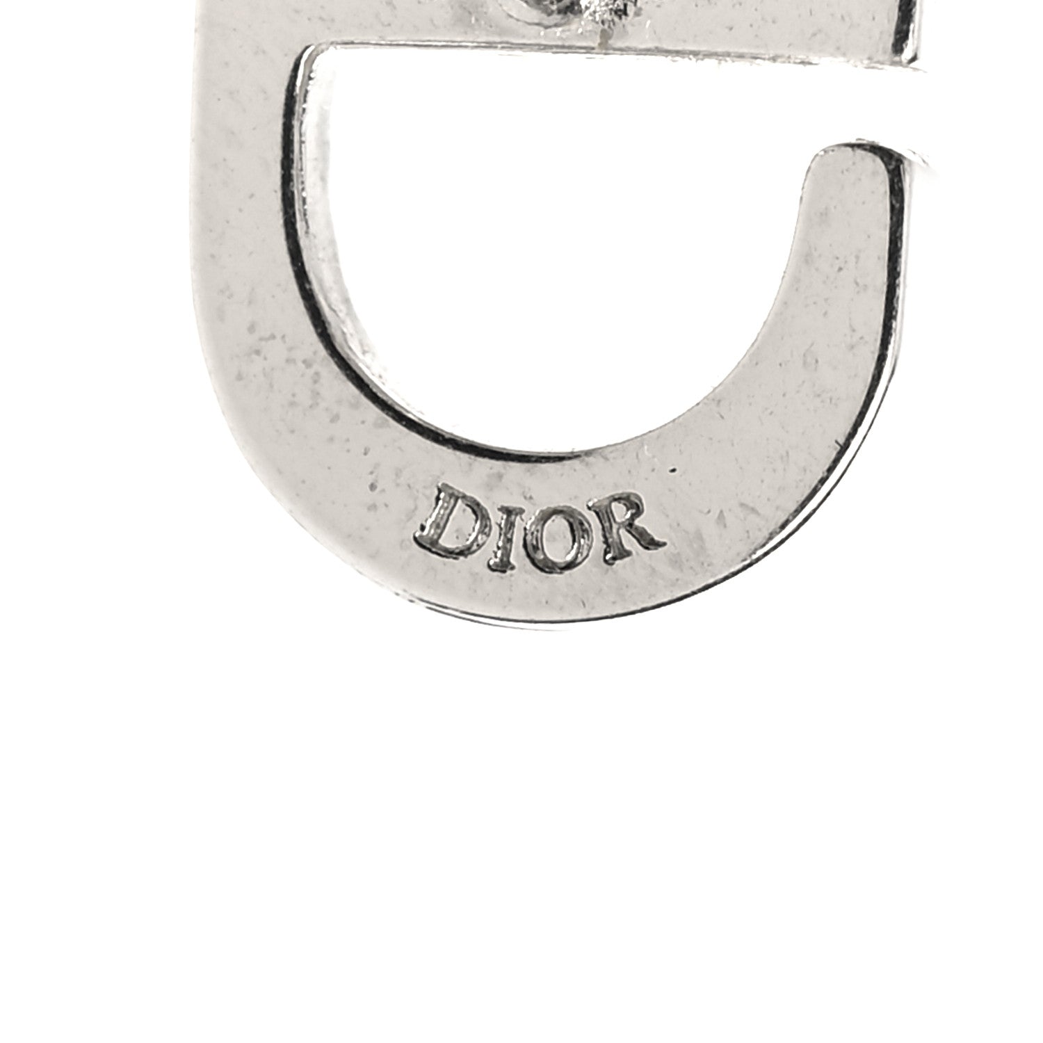 Christian Dior Crystal Petit CD Stud Earrings Silver 4 of 6