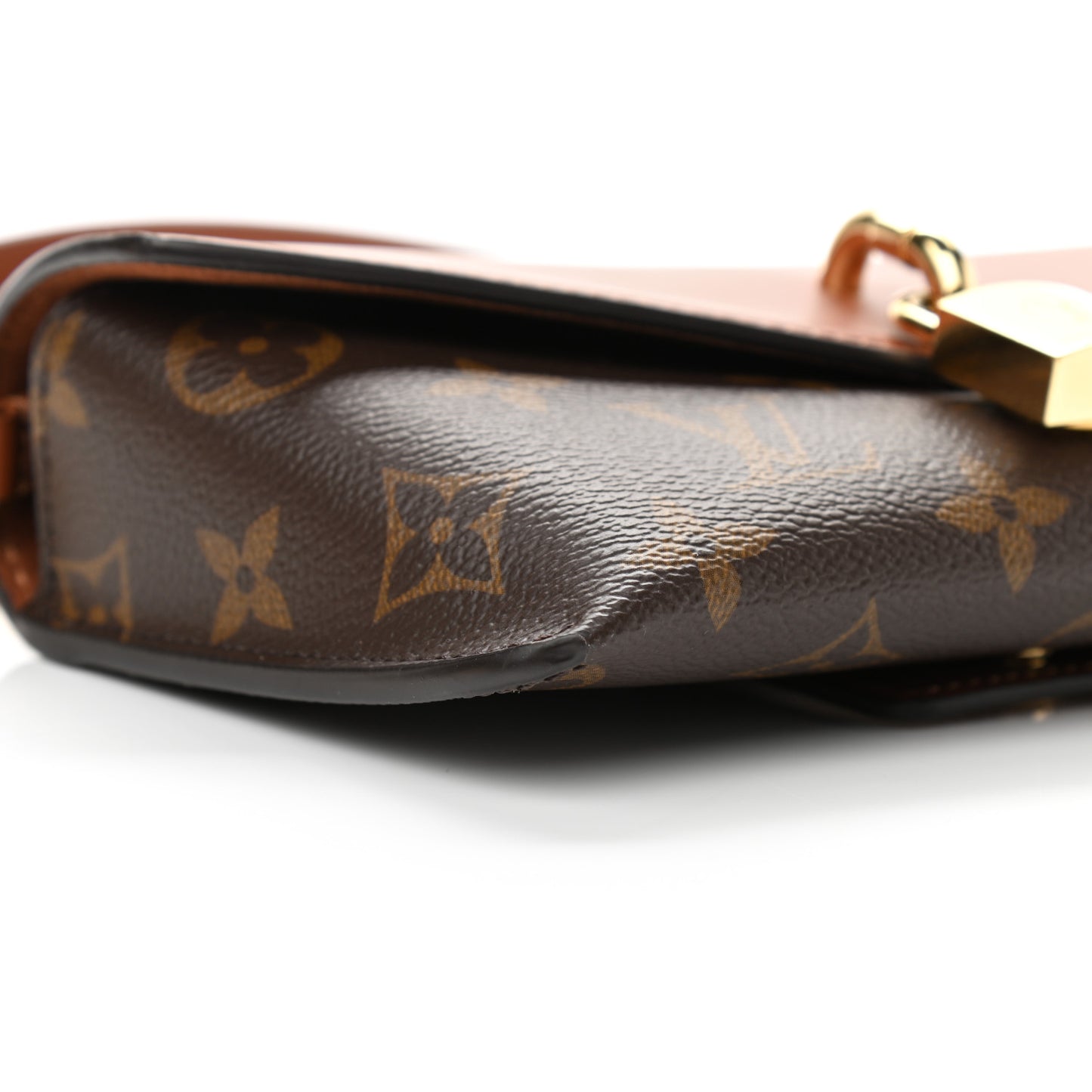 Monogram Padlock On Strap Caramel