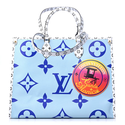 Louis Vuitton Monogram Giant Santa Monica Onthego Blue 1 of 9