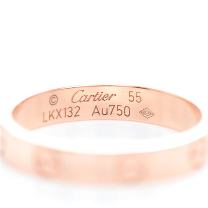 Cartier 18K Pink Gold 3.5mm LOVE Wedding Band Ring 55 7.25 4 of 5