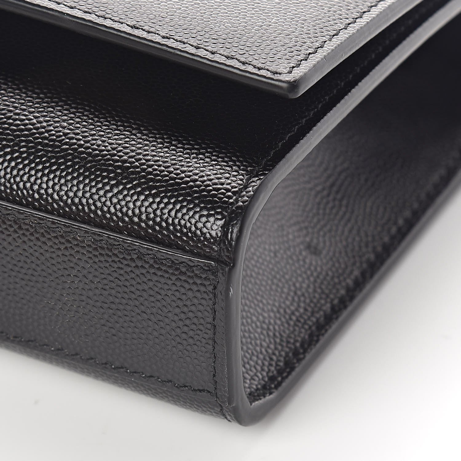 Saint Laurent Grain De Poudre Small Monogram Kate Satchel Black 9 of 10
