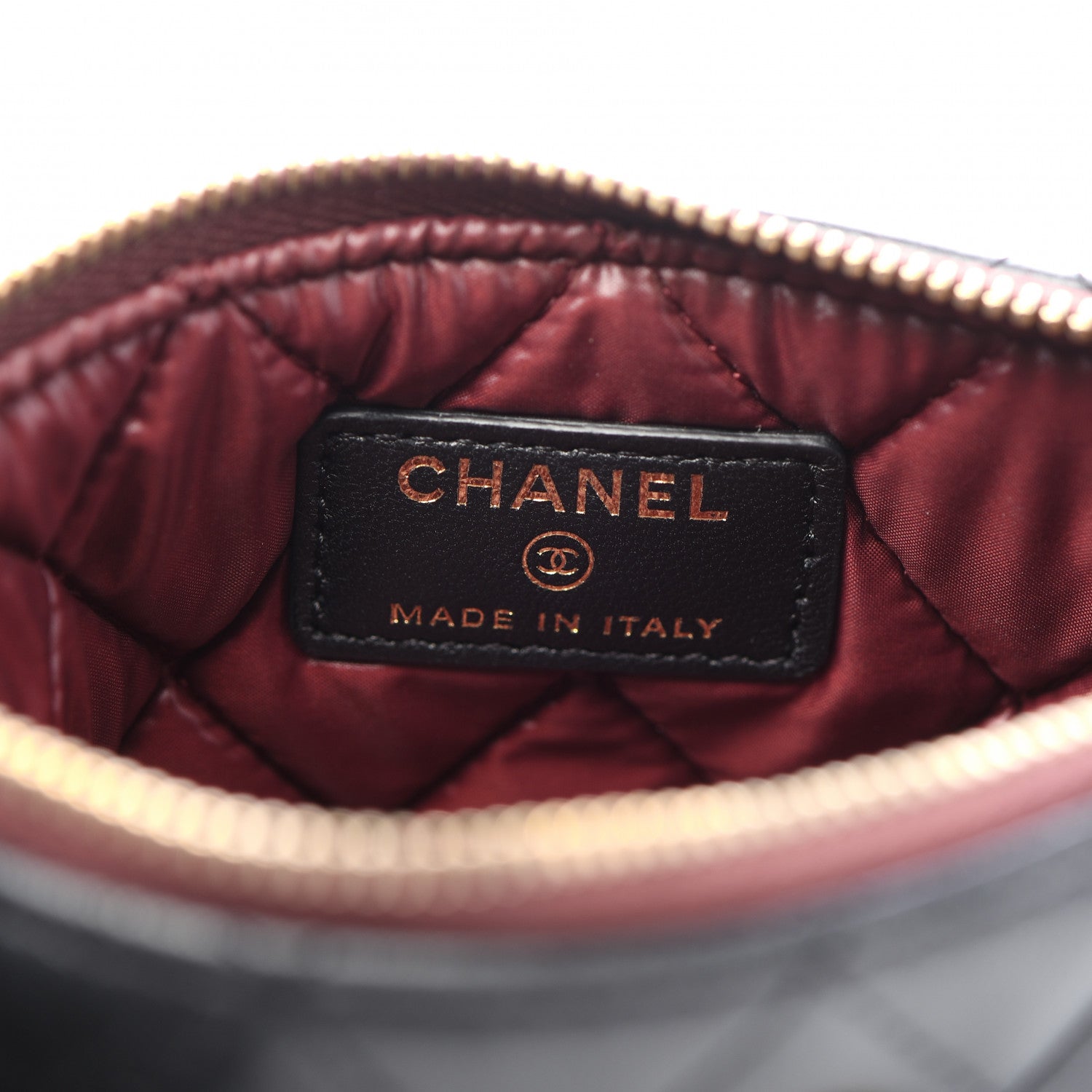 Chanel Lambskin Quilted Small Cosmetic Case Black 8 of 10