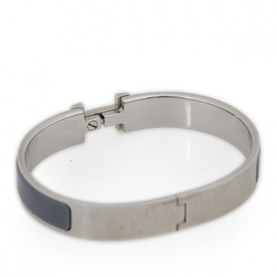 Hermes Enamel Clic Clac H Narrow Bracelet PM Grey 3 of 5
