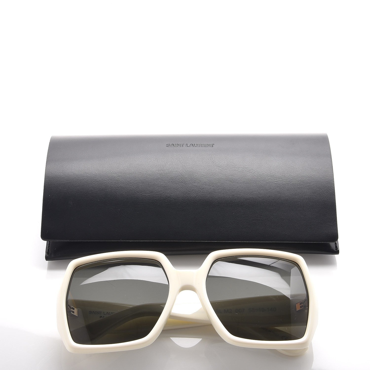 Saint Laurent SL M2 Sunglasses Ivory 8 of 8