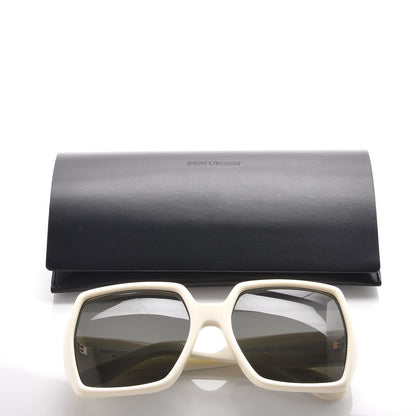 Saint Laurent SL M2 Sunglasses Ivory 8 of 8