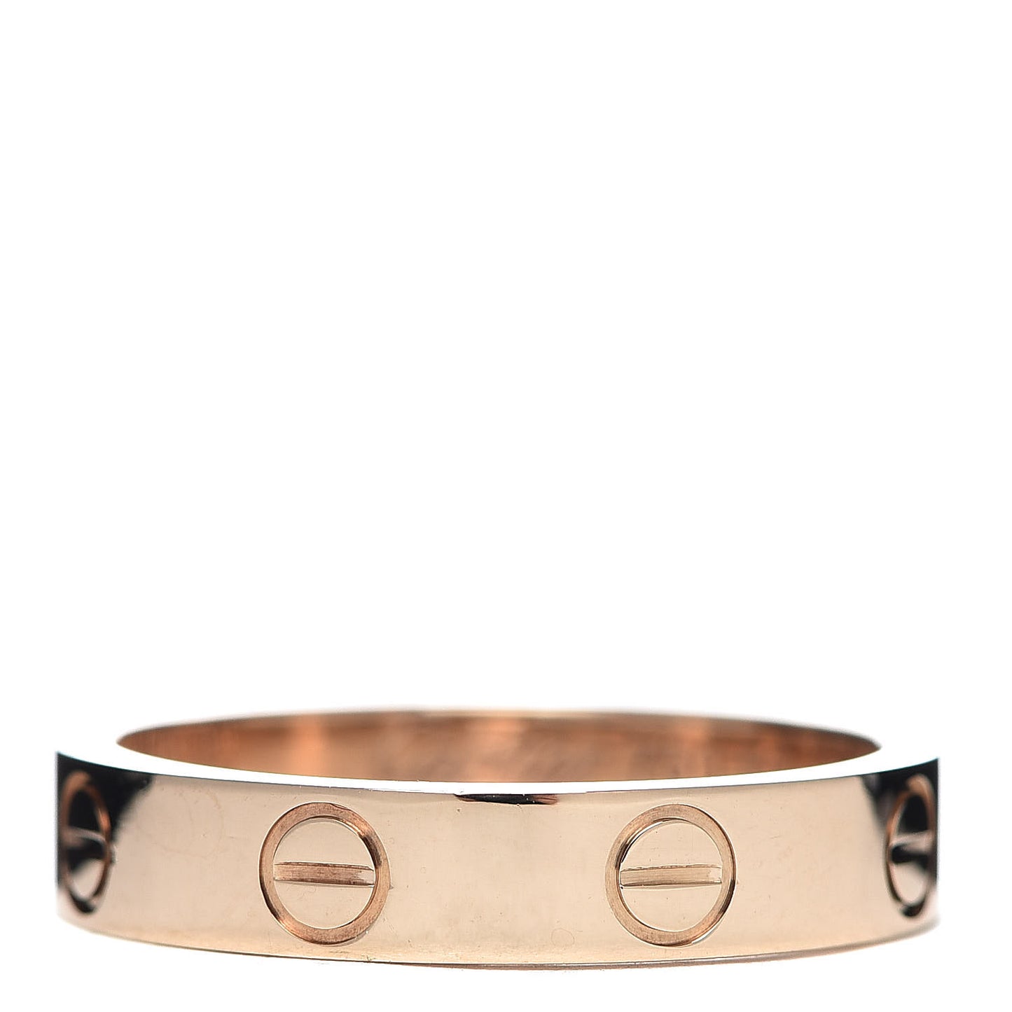 18K Pink Gold 3.5mm LOVE Wedding Band Ring 50 5.25
