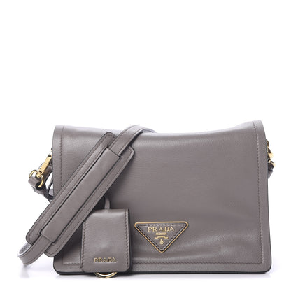 Prada Glace Calf Shoulder Bag Argilla 1 of 10