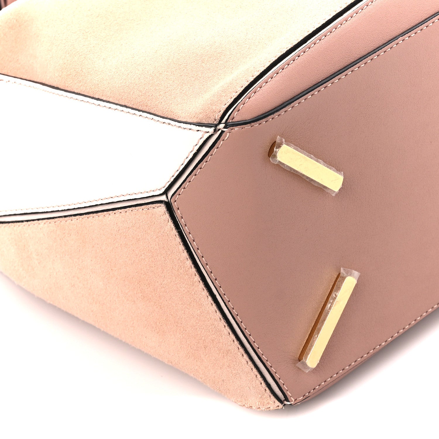 Loewe Calfskin Suede Medium Puzzle Bag Blush 11 of 12