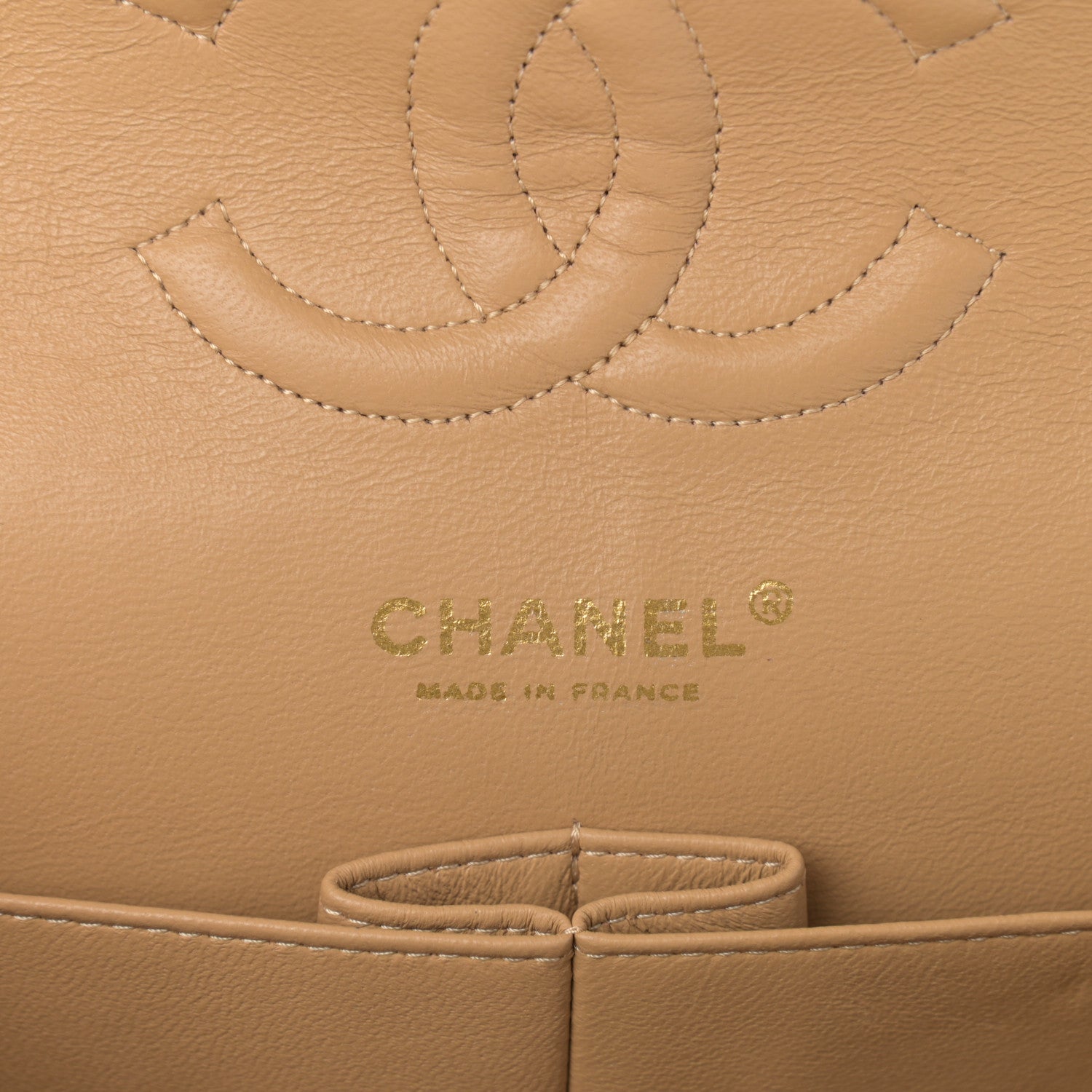 Chanel Tweed Quilted Medium Double Flap Beige Multicolor 6 of 13