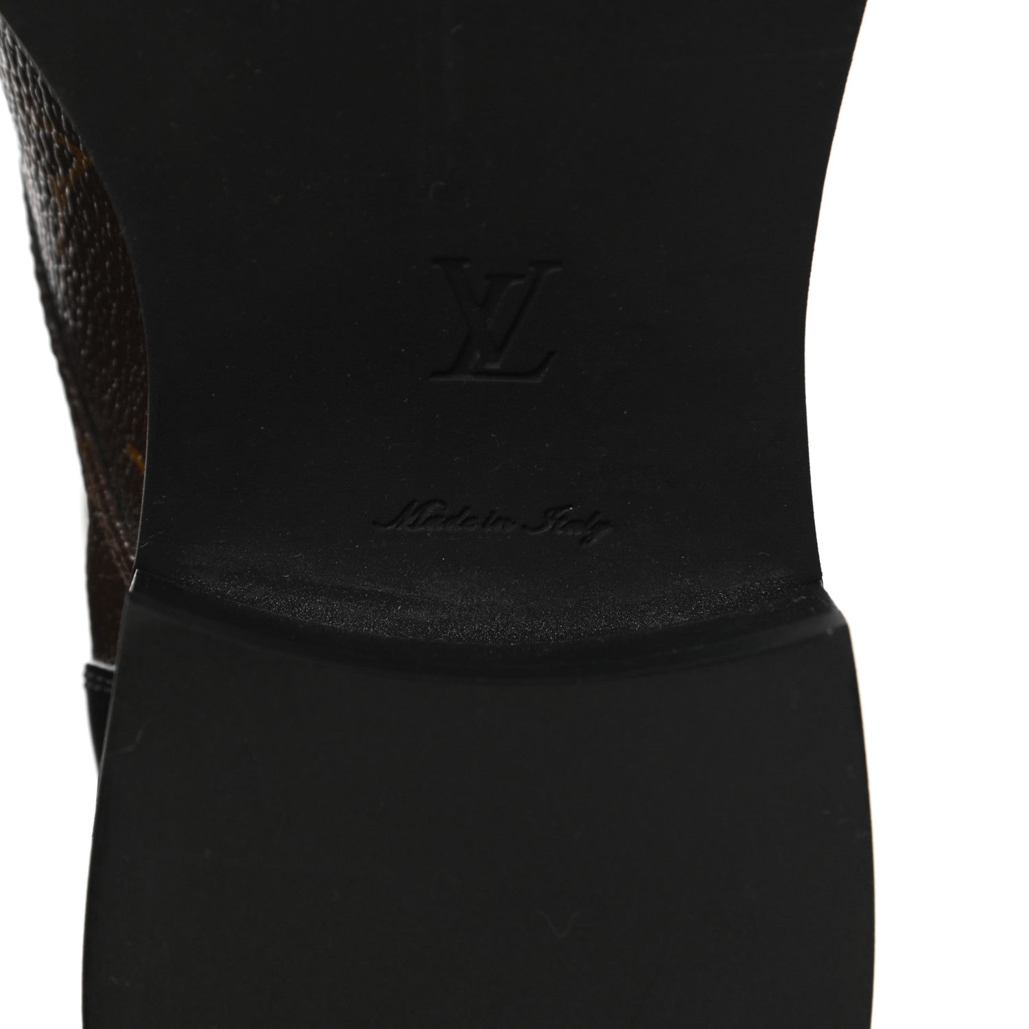 Louis Vuitton Monogram Calfskin Wonderland Flat Ranger Boots 35.5 Black 7 of 9