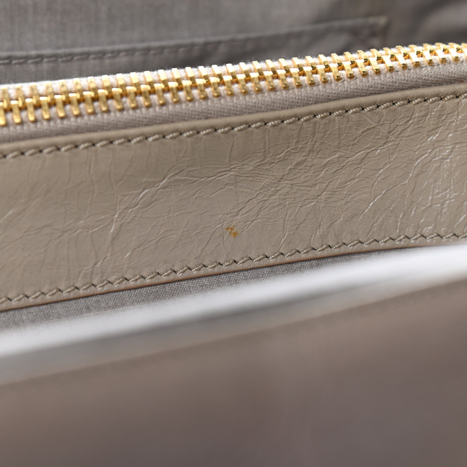 Marc Jacobs Calfskin Quilted Satchel Beige 10 of 10