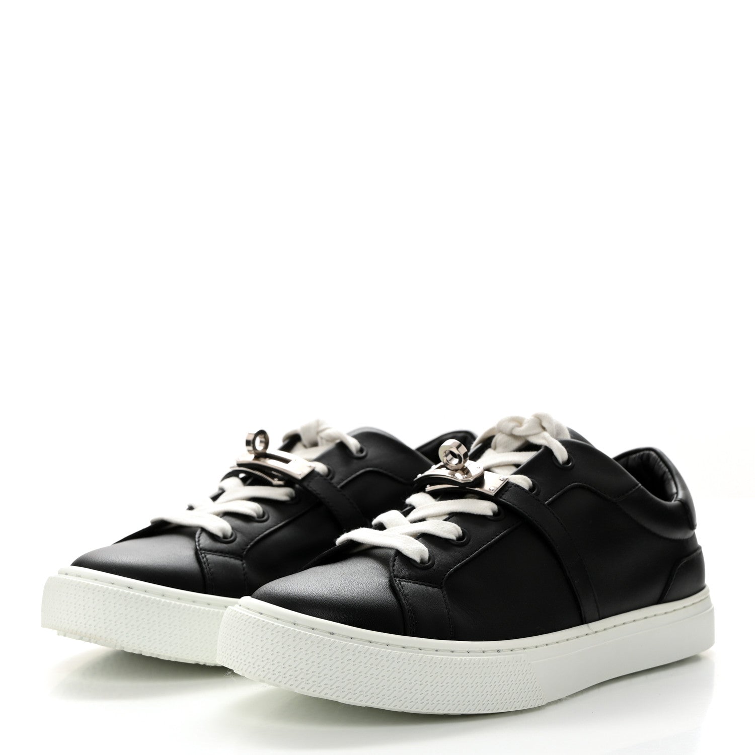 Hermes Calfskin Day Sneakers 37 Black 3 of 8