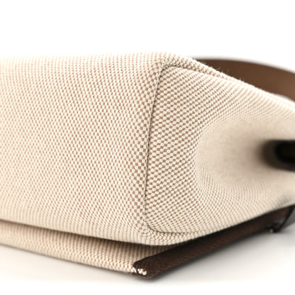 Hermes Military Toile Vache Hunter Herbag Zip Retourne 20 Ecru Beige Ebene 10 of 11