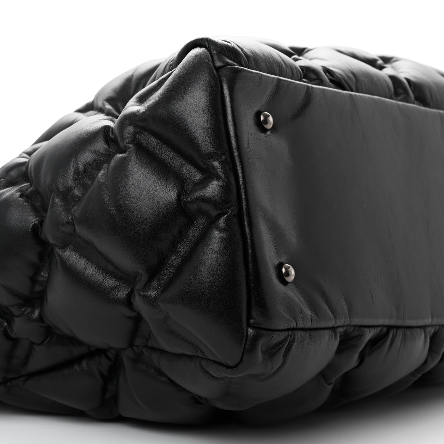 Chanel Calfskin Quilted Large Chesterfield Tote Black 10 of 12
