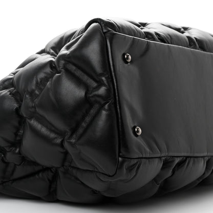 Chanel Calfskin Quilted Large Chesterfield Tote Black 10 of 12