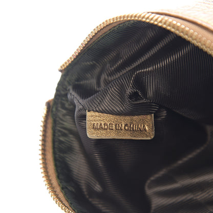 Burberry Shimmer Check Zip Pouch Gold 6 of 7