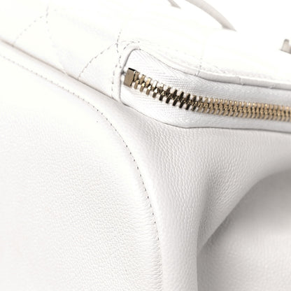 Chanel Caviar Quilted Business Affinity Backpack White 10 of 14