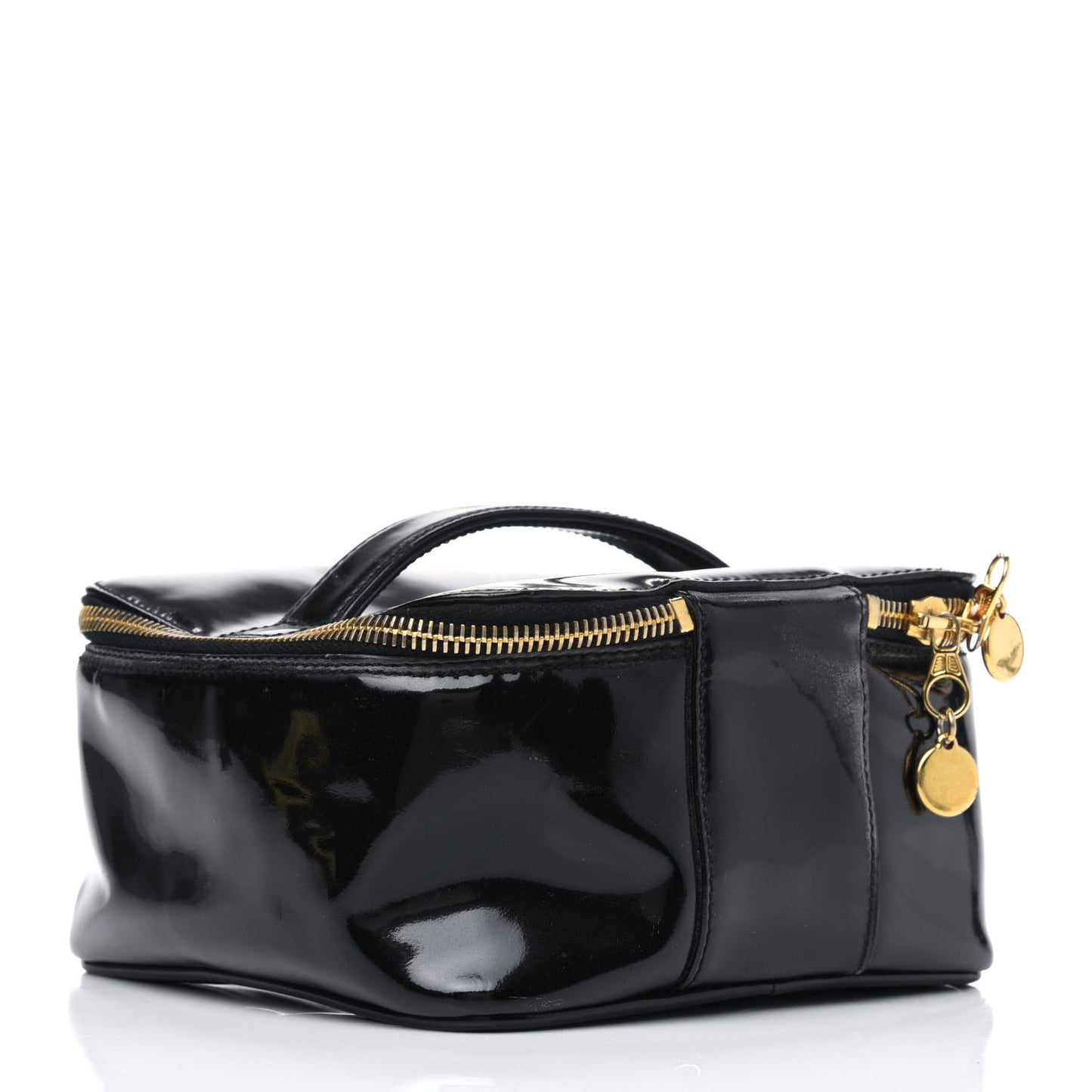 Patent Vanity Cosmetic Case Black