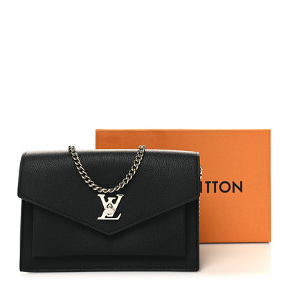 Louis Vuitton Soft Calfskin My Lockme Chain Pochette Black 11 of 11