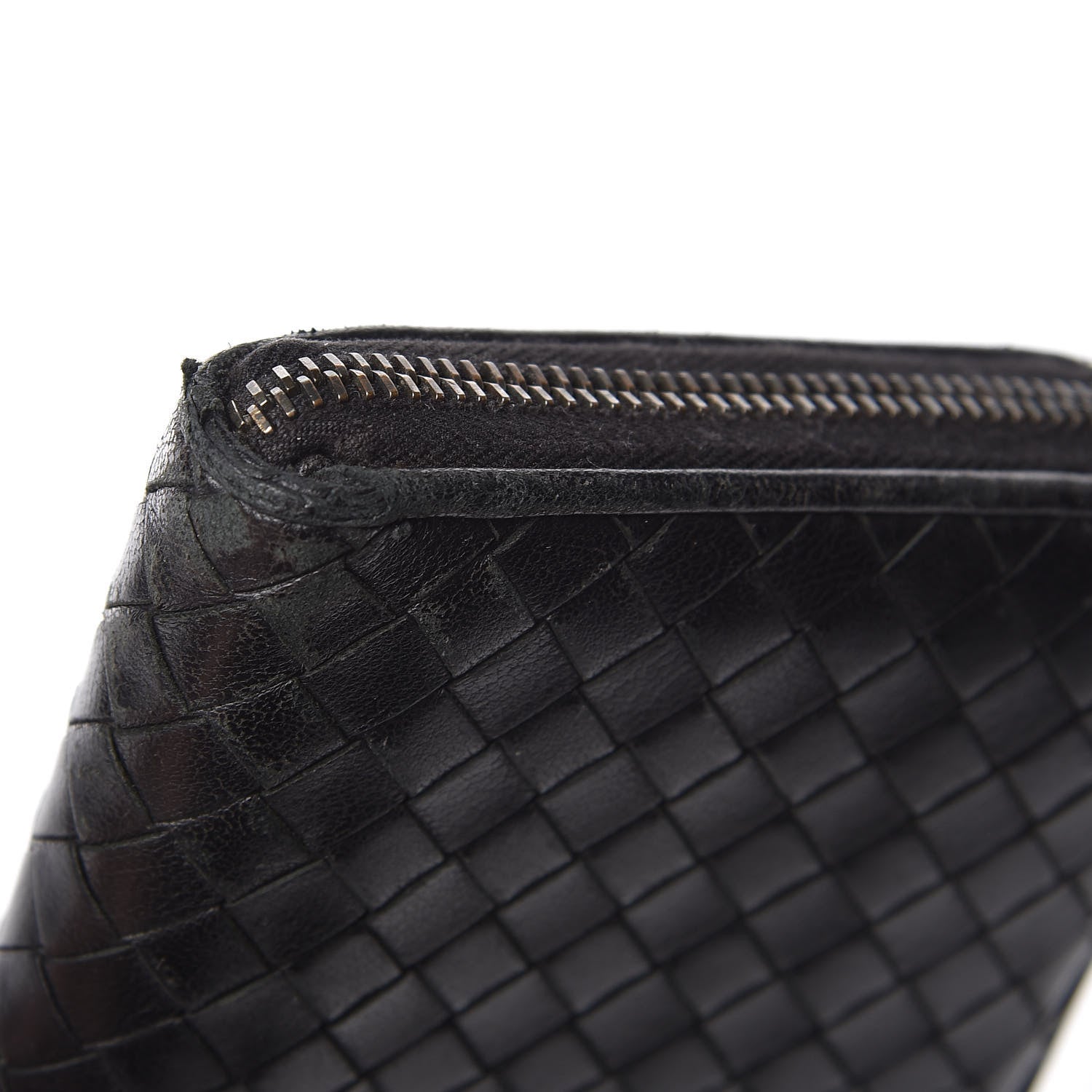 Bottega Veneta Nappa Intrecciato Zip Around Wallet Black 9 of 12