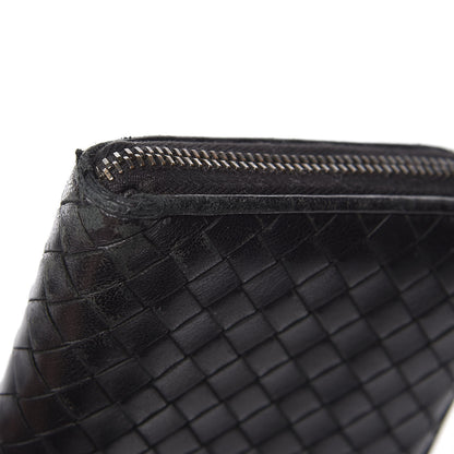 Bottega Veneta Nappa Intrecciato Zip Around Wallet Black 9 of 12