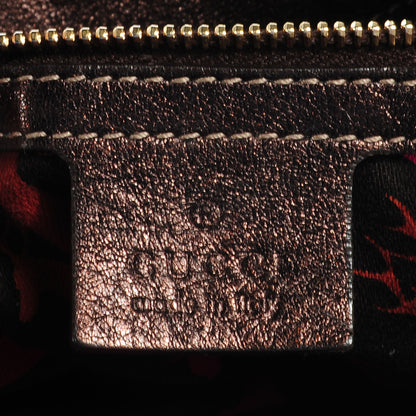 Gucci Monogram Mink Indy Small Top Handle Bag Metallic 6 of 7