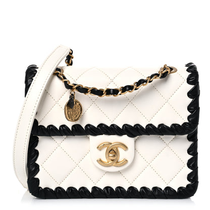 Chanel Braided Calfskin Mini My Own Frame Flap White 1 of 13