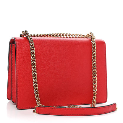 Dolce & Gabbana Grained Calfskin Rosalia Shoulder Bag Red 2 of 4