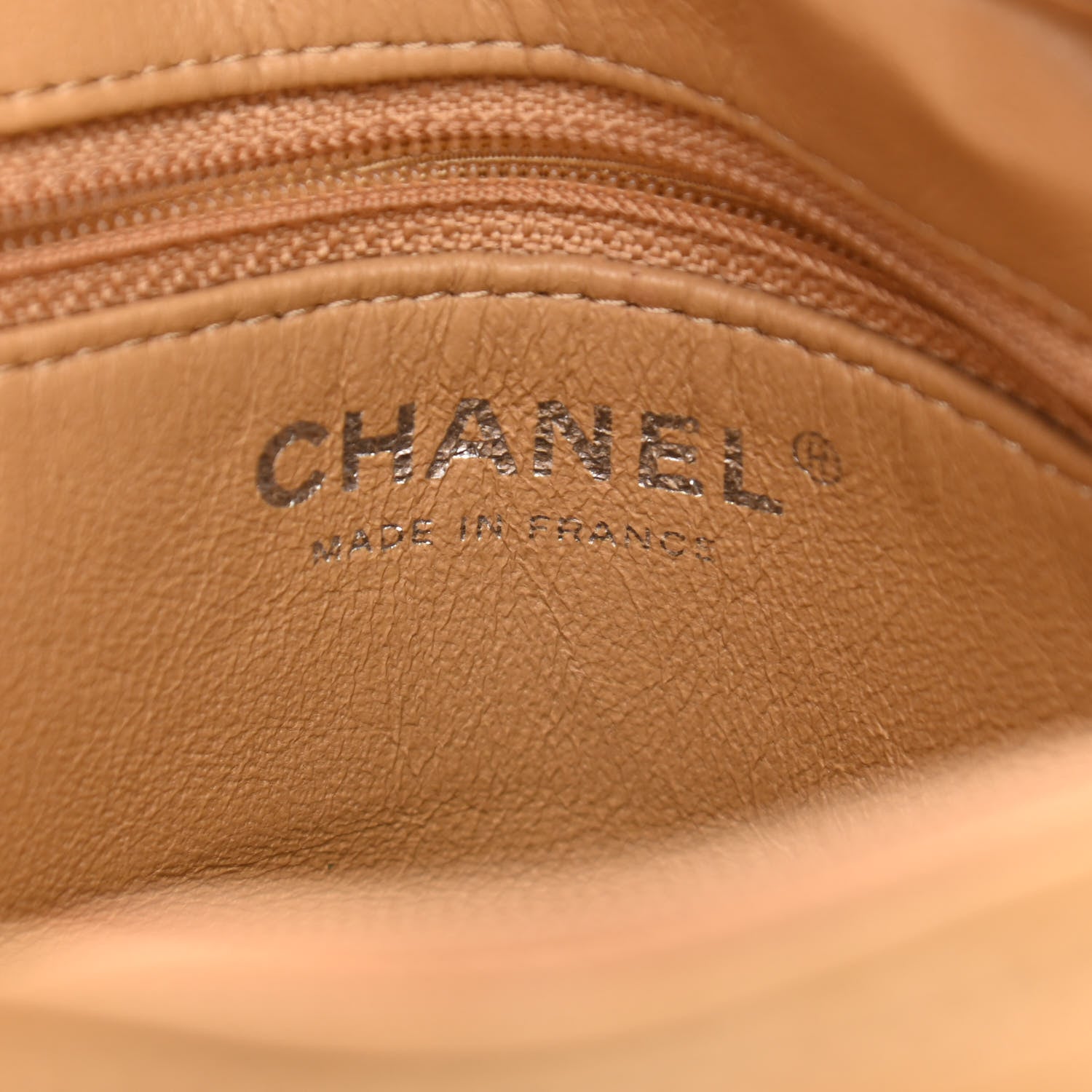 Chanel Lambskin Quilted Mini Messenger Bag Beige 6 of 15