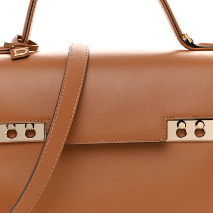 Delvaux Calfskin MM Tempete Satchel Camel 9 of 11