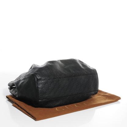 Gucci Guccissima Large Sukey Tote Black 4 of 7