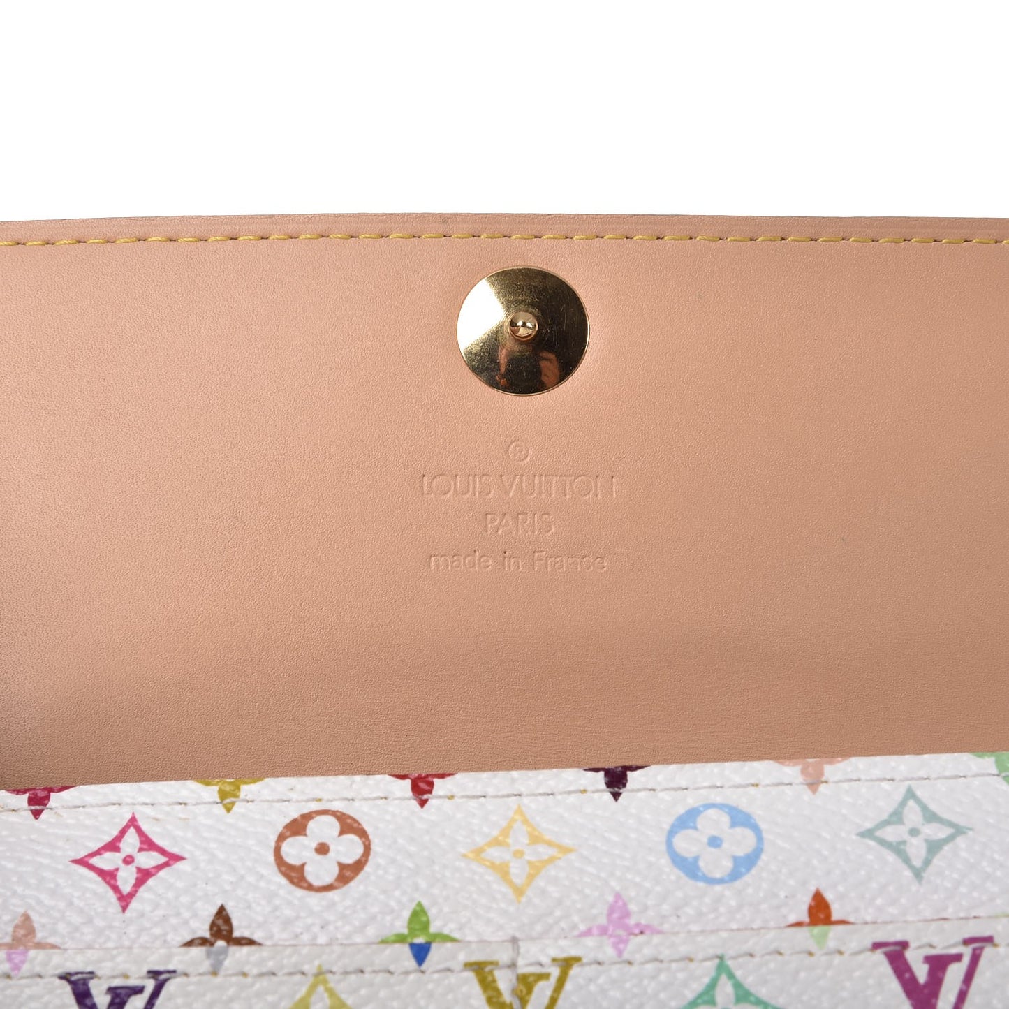 Monogram Multicolor Sarah Wallet White