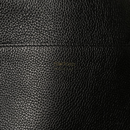 Tom Ford Grained Calfskin Medium Jennifer Crossbody Bag Black 7 of 12