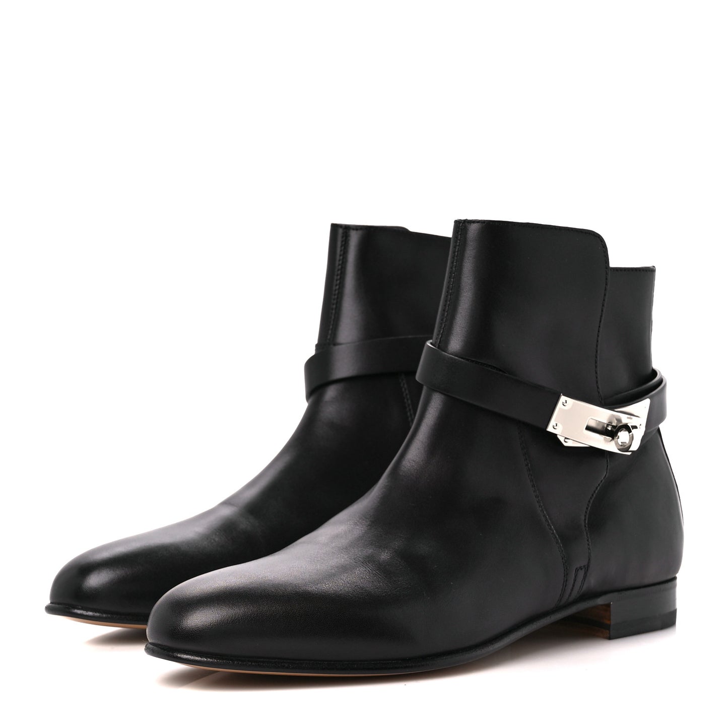 Calfskin Neo Low Boots 37.5 Black