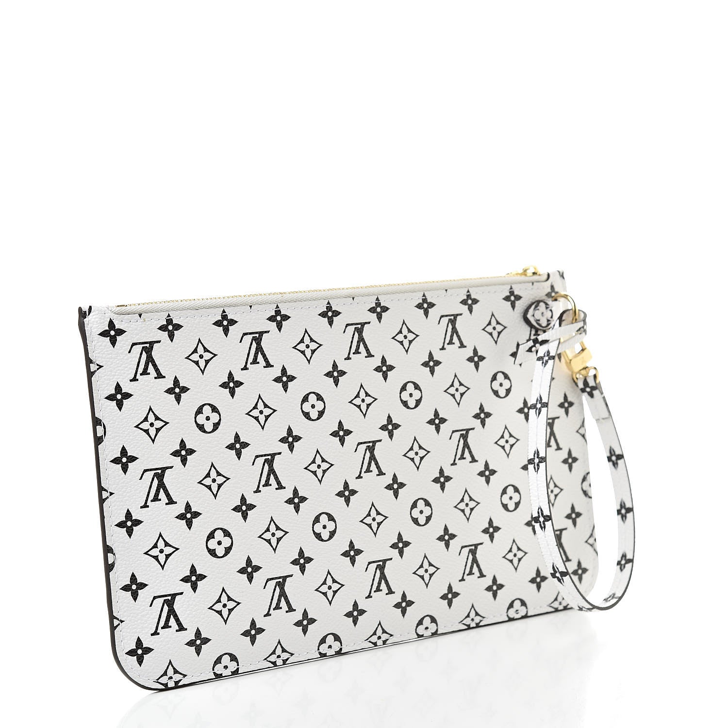Louis Vuitton Monogram Giant Neverfull MM GM Pochette White 3 of 7