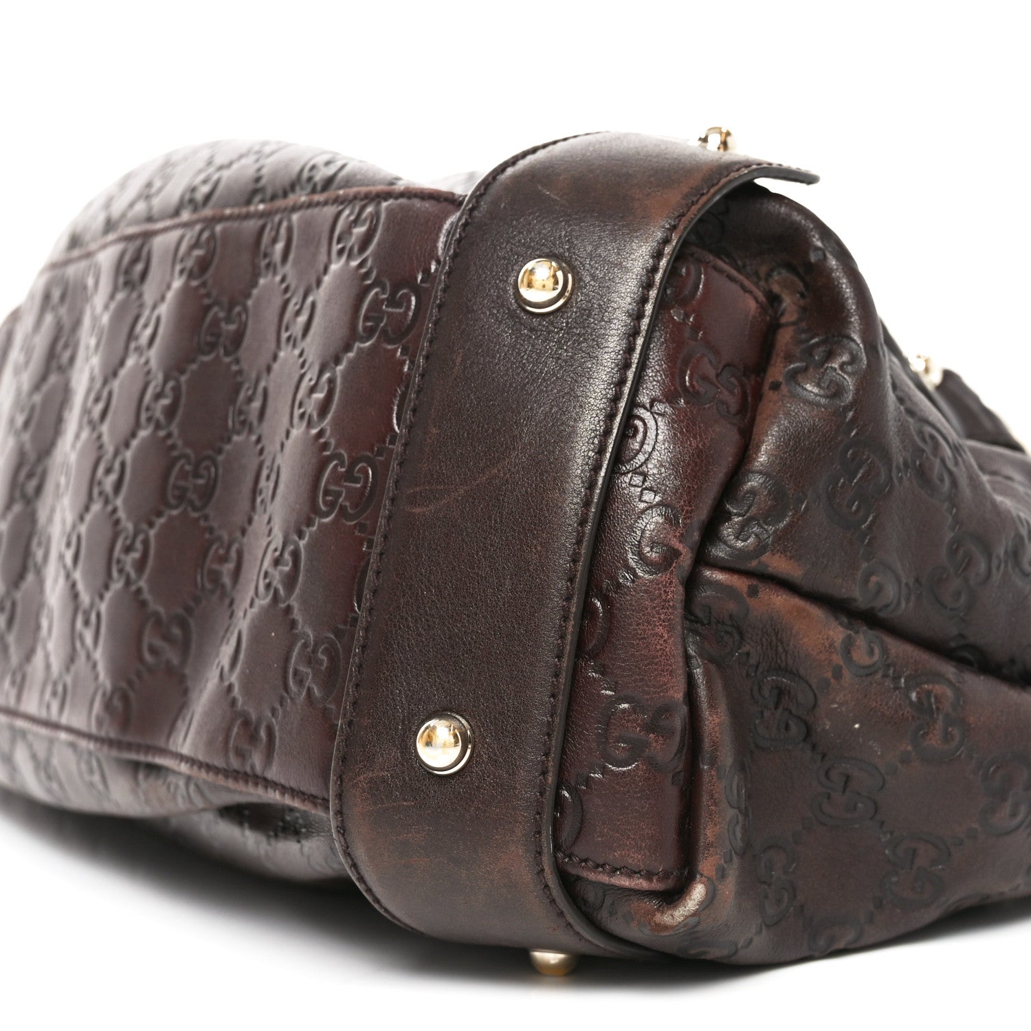 Gucci Guccissima Medium Pelham Shoulder Bag Dark Brown 10 of 11