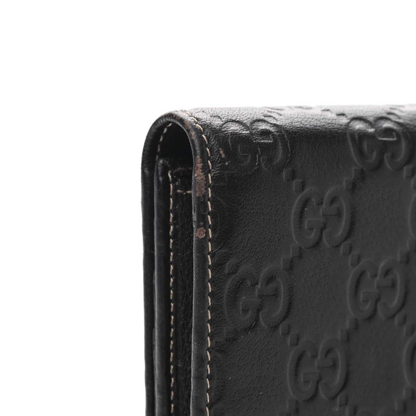 Guccissima Signature GG Pierce Continental Wallet Chocolate