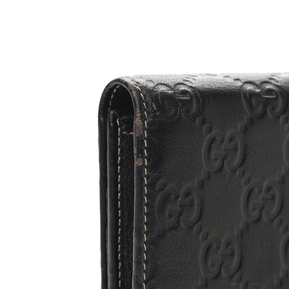 Gucci Guccissima Signature GG Pierce Continental Wallet Chocolate 8 of 11