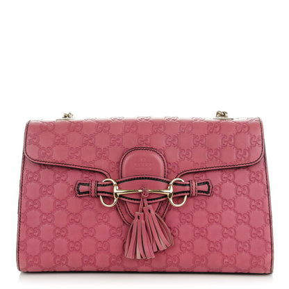 Gucci Guccissima Medium Emily Chain Shoulder Bag Peonia Flower 1 of 9
