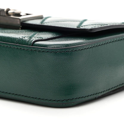 Givenchy Goatskin Quilted GV3 Mini Pocket Convertible Bag Green Forest 7 of 7