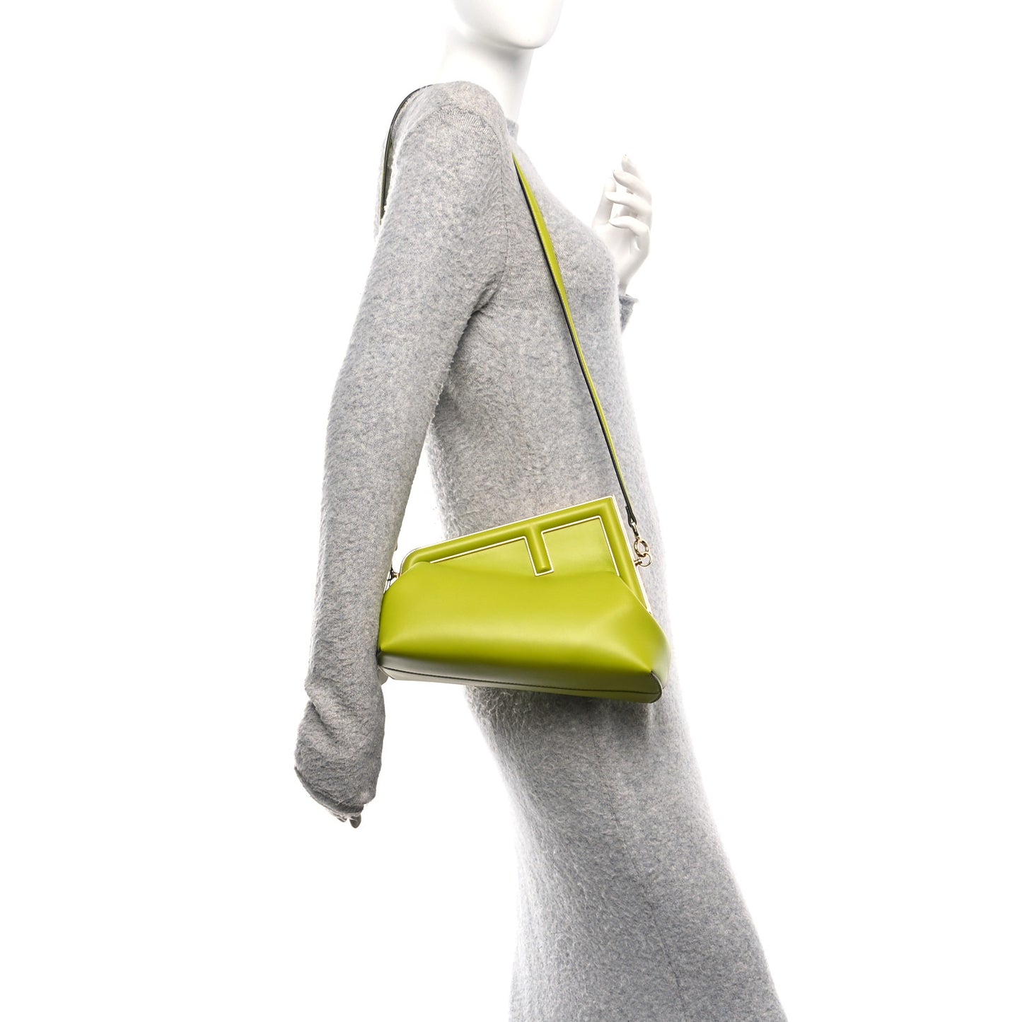 Shiny Nappa Small Fendi First Wasabi