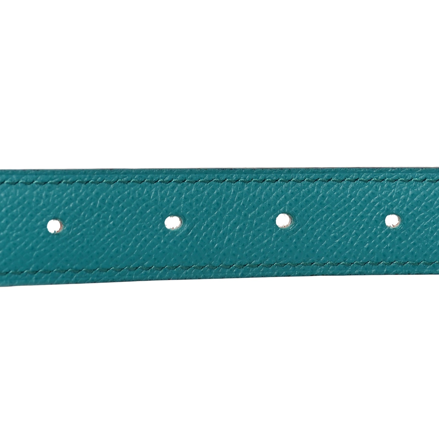 Swift Epsom 24mm Mini Constance H Belt 80 32 Bleu Paon Gold