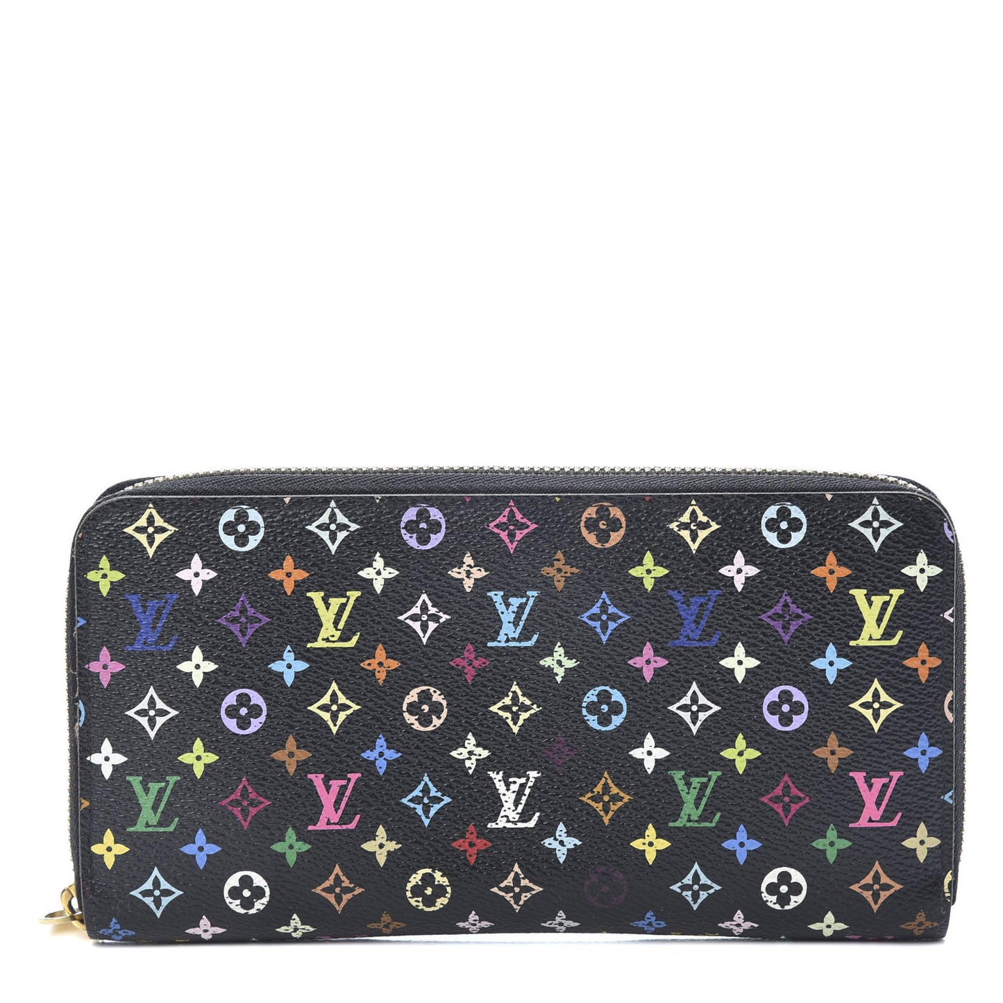 Monogram Multicolor Zippy Wallet Black Violet