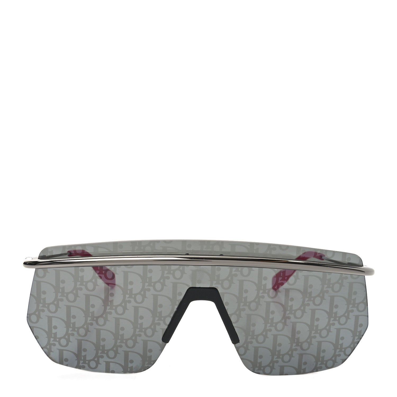 Christian Dior Metal Oblique DiorMotion M1I Mask Sunglasses Grey Pink 2 of 7