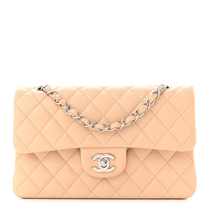 Chanel Lambskin Quilted Small Double Flap Beige 1 of 11